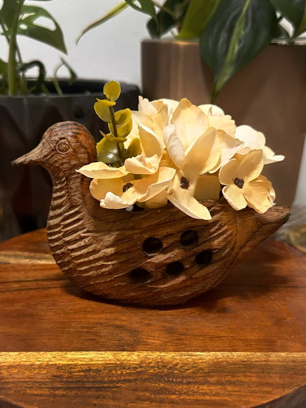 Vintage Edward Rodriguez Carved Wood Bird Incense Burner – Taiwan